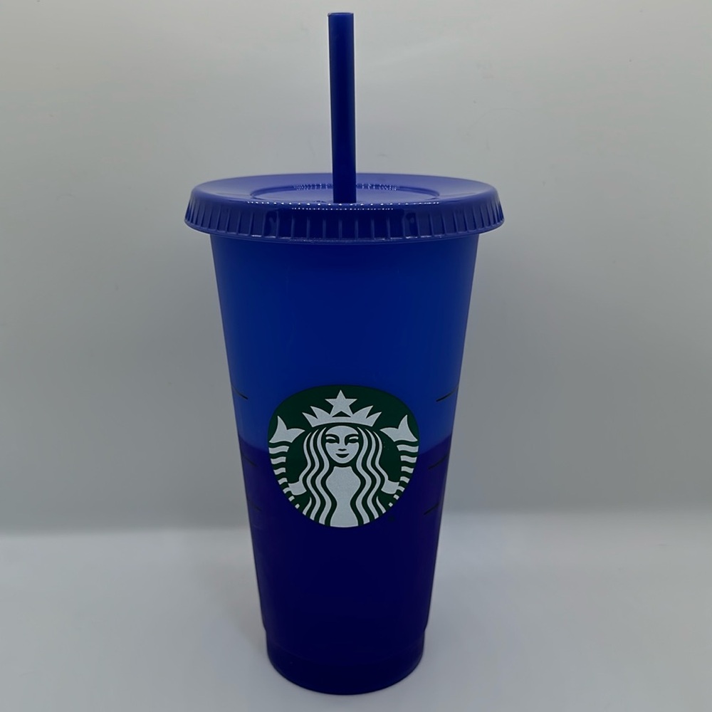 Starbucks Summer 2020 Color Changing Cup Blue 24oz